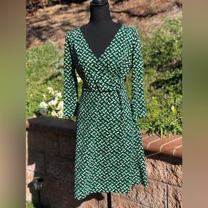 LOFT A-Line 3/4 Sleeve Dress